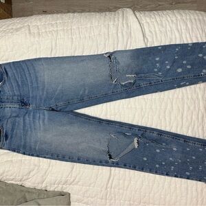 Urban Outfitters Distressed Blue Denim Jeans